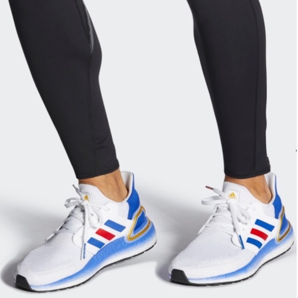 adidas Other - Adidas Men's Ultra BOOST 20 'White Royal Blue Red' Running Sneakers